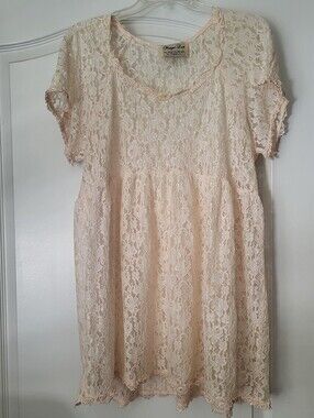 Vintage Margot Lea Lace Babydoll Nightgown
